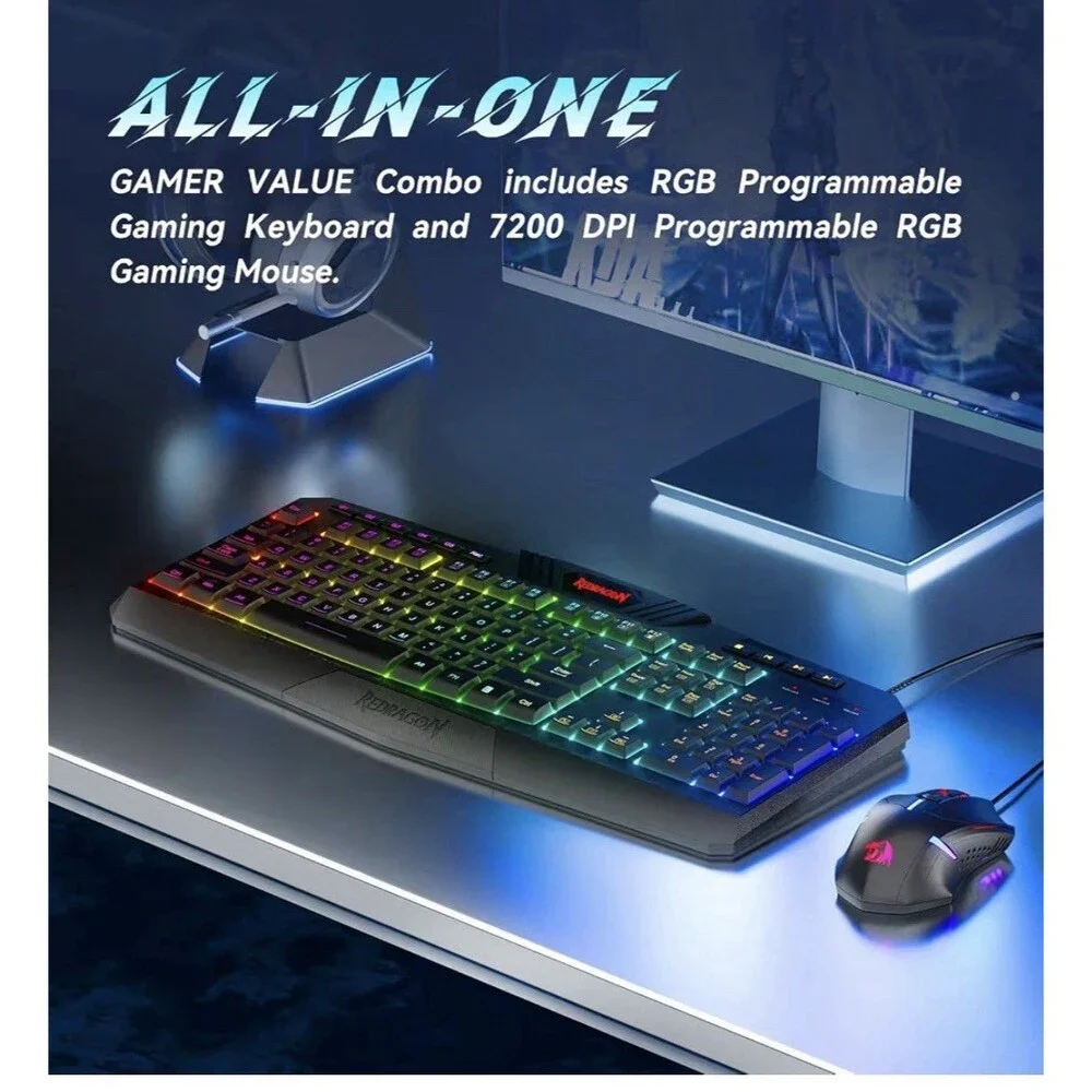 Redragon backlit s101 set